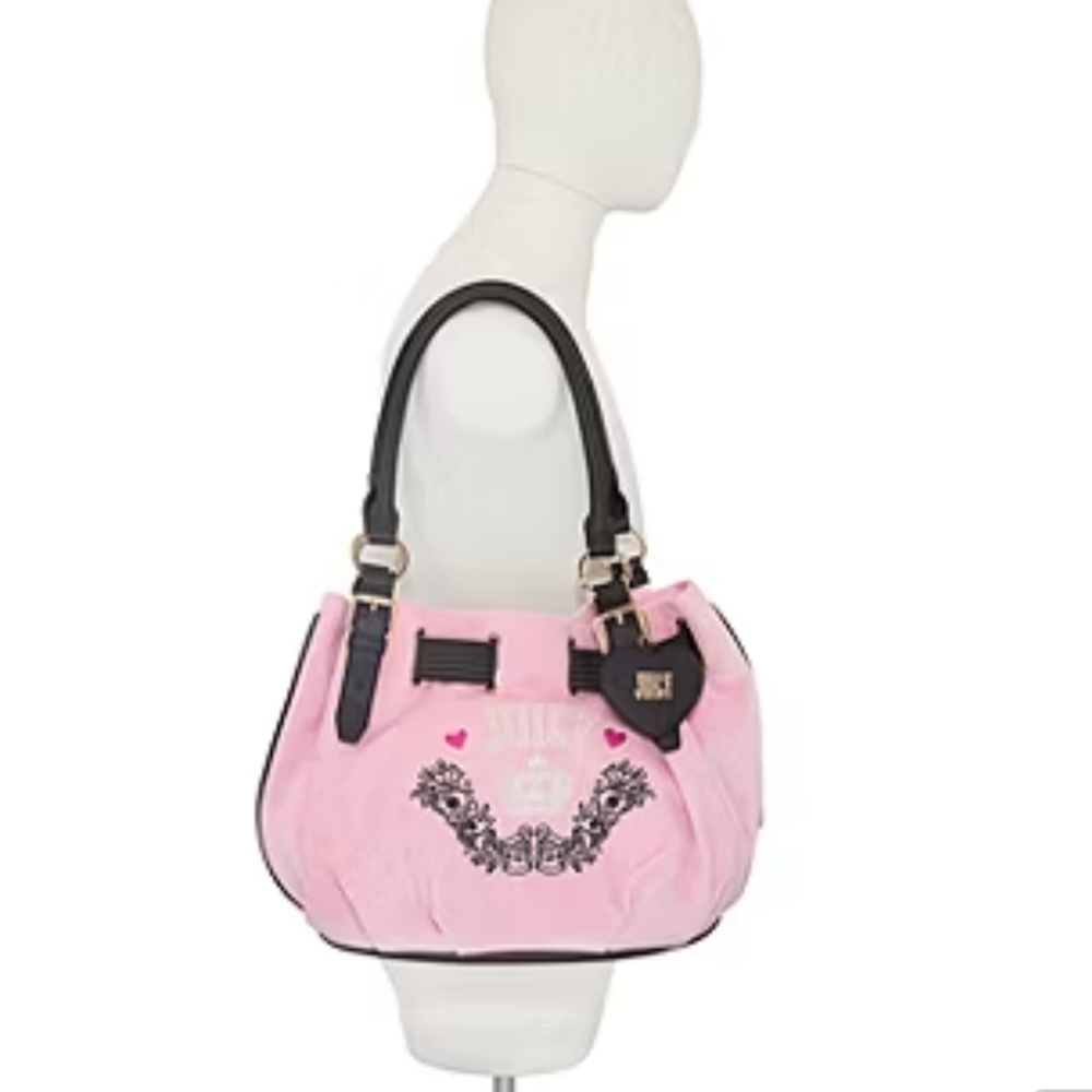 Juicy Couture Retro Chic Pink Shoulder Tote Bag - Picture 7 of 7